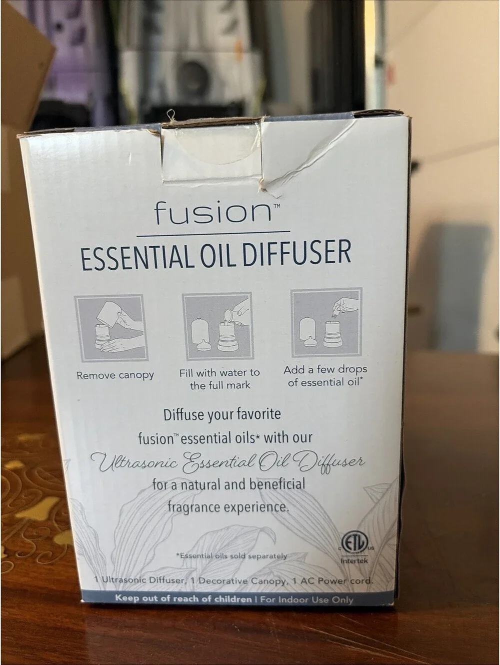 Fusion LED Essential Oil Diffuser premium performance stylish decor EUC